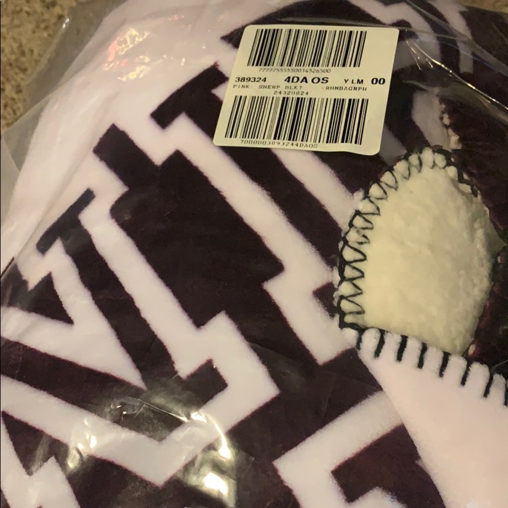 Vs pink Sherpa blanket